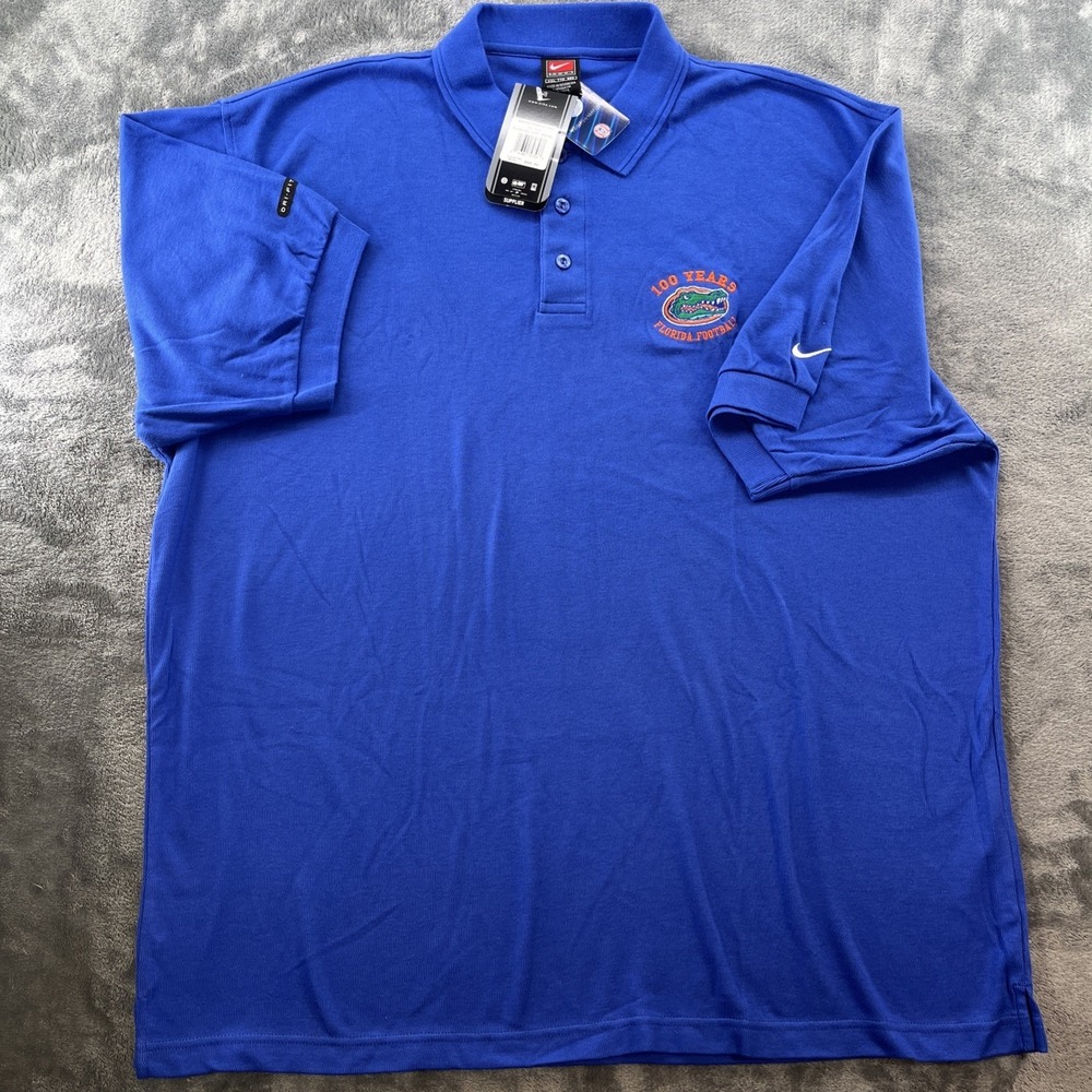 NWT Men's Nike Florida Gators Polo Shirt Size XXL‎ 100 Years Football